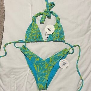 JMP the label bikini size large
Top- Eden 
Bottom- rio